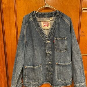 Levi's Premium Blue Denim Jacket- Utility cut